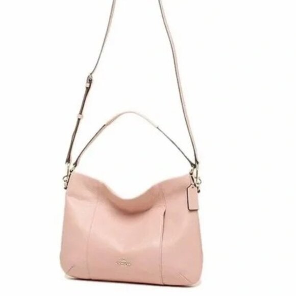 Like New Coach Madison Isabelle Pink Leather Shoulder Bag Purse - Picture 3 of 17